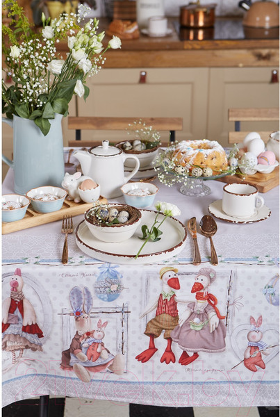 Изображение товара Скатерть Этель Пасхальные Тильды / 4682719