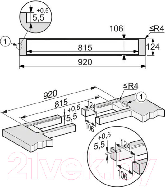 Изображение товара Вытяжка скрытая Miele DAD 4841 Levantar