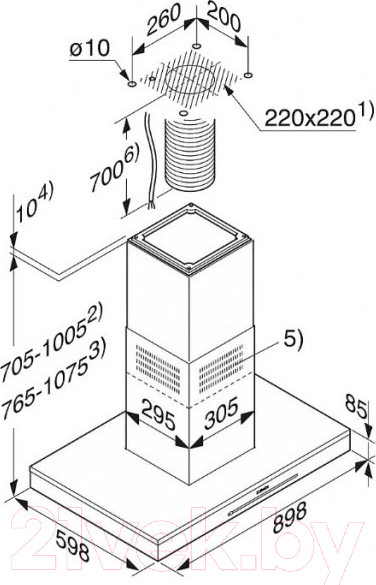 Изображение товара Вытяжка Т-образная Miele DA 6698 D EDST/CLST