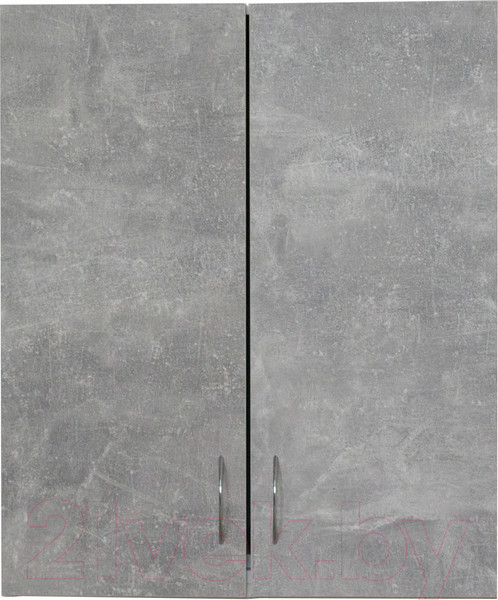 Изображение товара Шкаф навесной для кухни Компас-мебель КС-001-10Д1 800мм с сушкой (белый/бетон)