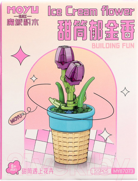 Изображение товара Конструктор MoYu Цветы. Тюльпан в горшочке MY87073 / 9828386