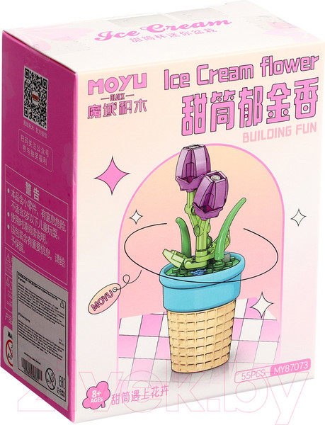 Изображение товара Конструктор MoYu Цветы. Тюльпан в горшочке MY87073 / 9828386