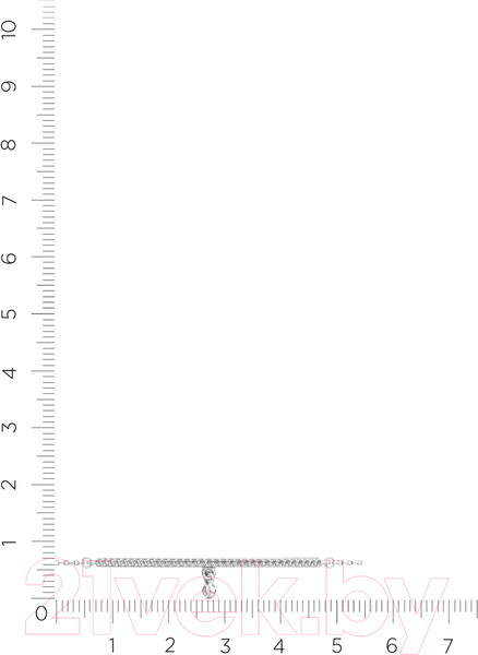 Изображение товара Браслет из серебра ZORKA 0640015 (20см, с фианитом)