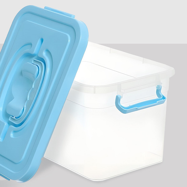 Изображение товара Контейнер для хранения Соломон С крышкой / 9897546 (голубой)