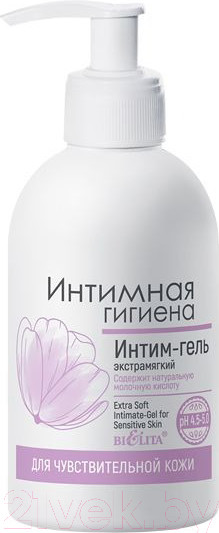 Изображение товара Гель для интимной гигиены Belita Экстрамягкий для чувствительной кожи (300мл)