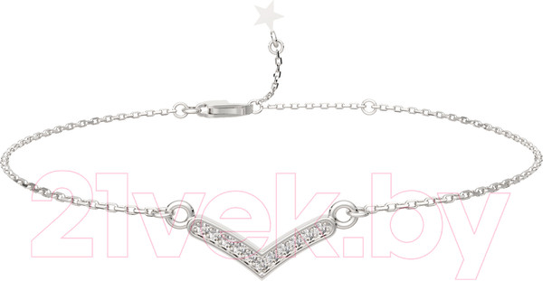 Изображение товара Браслет из серебра ZORKA 0640021-CD (20см, с фианитами)