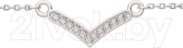 Изображение товара Браслет из серебра ZORKA 0640021-CD (20см, с фианитами)