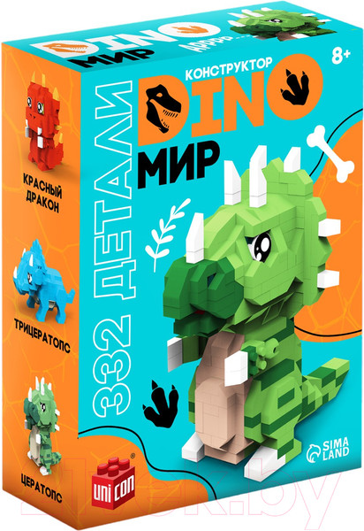 Изображение товара Конструктор Unicon Dino Мир 60195 / 9685791