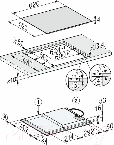 Изображение товара Индукционная варочная панель Miele KM 7361 FL