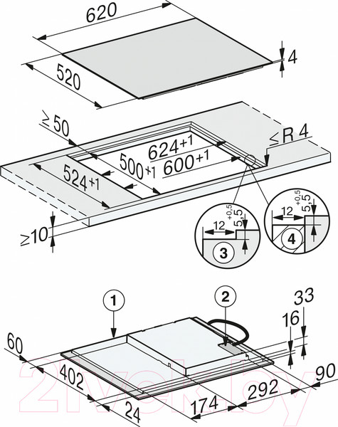 Изображение товара Индукционная варочная панель Miele KM 7363 FL