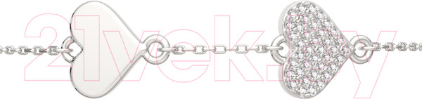 Изображение товара Браслет из серебра ZORKA 0640032 (18см, с фианитами)