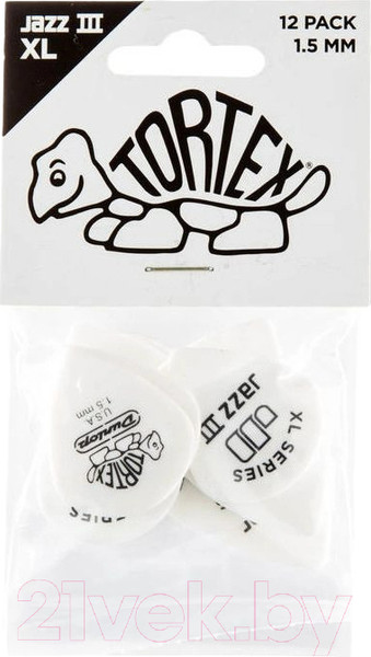 Изображение товара Набор медиаторов Dunlop Manufacturing 498P1.5 Tortex Jazz III XL