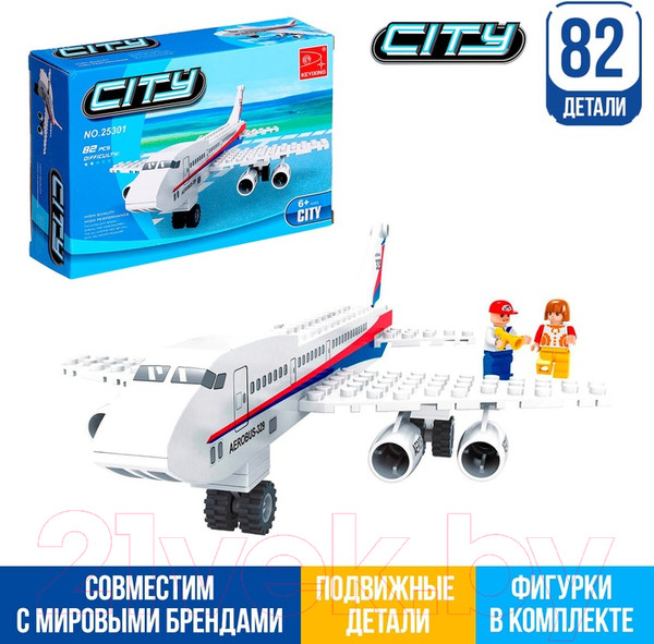 Изображение товара Конструктор Keyixing Пассажирский самолет 25301 / 576111