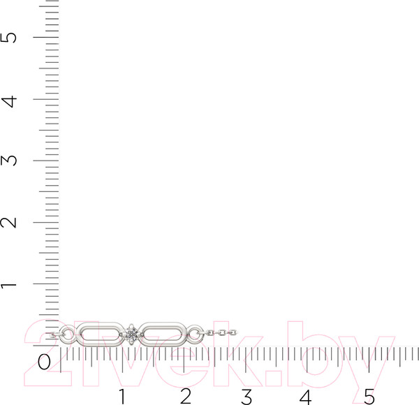 Изображение товара Браслет из серебра ZORKA 0640038.ZZ (18см, с фианитом)