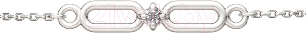 Изображение товара Браслет из серебра ZORKA 0640038.ZZ (18см, с фианитом)