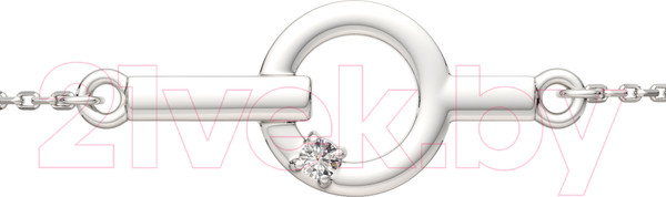 Изображение товара Браслет из серебра ZORKA 0640045.ZZ (18см, с фианитом)