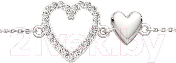 Изображение товара Браслет из серебра ZORKA 0640050.ZZ (18см, с фианитами)