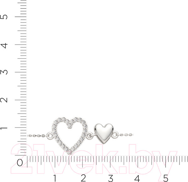 Изображение товара Браслет из серебра ZORKA 0640050.ZZ (18см, с фианитами)