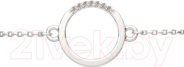 Изображение товара Браслет из серебра ZORKA 0640051.ZZ (18см, с фианитами)