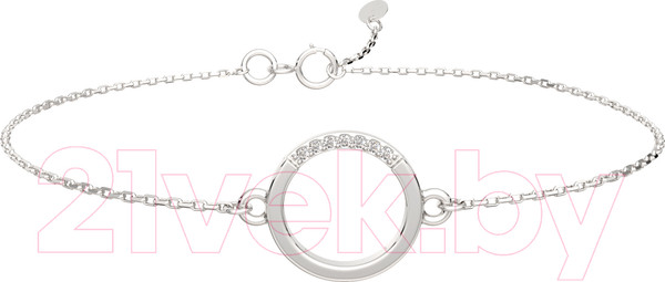 Изображение товара Браслет из серебра ZORKA 0640051.ZZ (18см, с фианитами)
