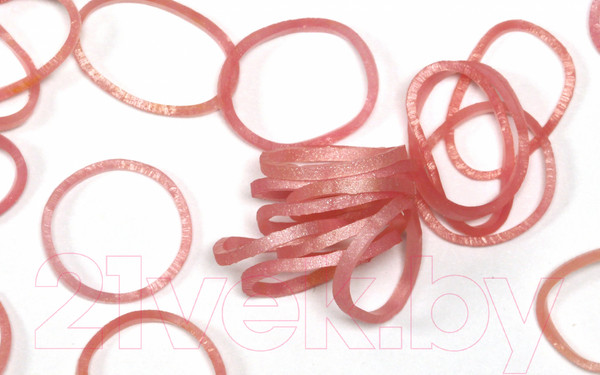 Изображение товара Набор для плетения Rainbow Loom Набор резинок / B0124 (розовый перламутр)