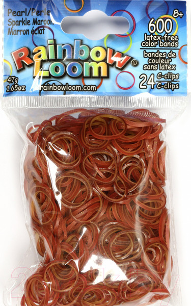Изображение товара Набор для плетения Rainbow Loom Набор резинок / B0137 (искристый каштан)