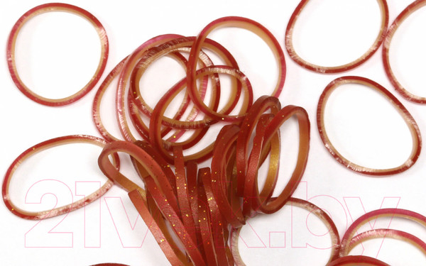 Изображение товара Набор для плетения Rainbow Loom Набор резинок / B0137 (искристый каштан)