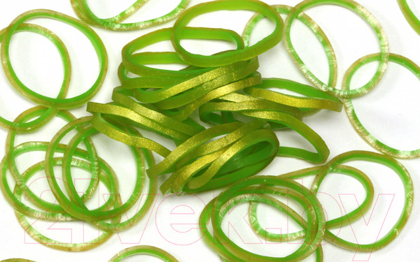 Изображение товара Набор для плетения Rainbow Loom Набор резинок / B0139 (зеленое яблоко)