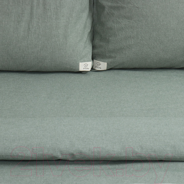 Изображение товара Комплект постельного белья Этель Denim 1.5сп / 10245488 (оливковый)