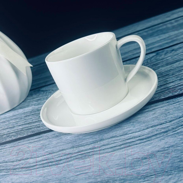 Изображение товара Чашка с блюдцем Lenardi Bianco 118-039