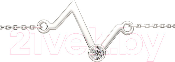 Изображение товара Браслет из серебра ZORKA 0640700 (18см, с фианитом)