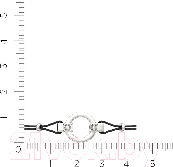 Изображение товара Браслет из серебра ZORKA 0670045.01.ZZ (18см, с фианитами)