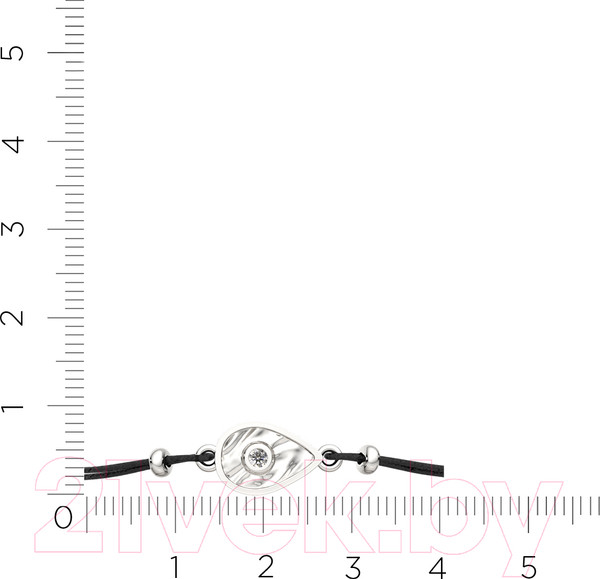 Изображение товара Браслет из серебра ZORKA 0670046.01.ZZ (18см, с фианитом)