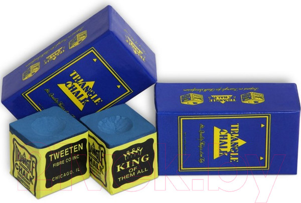 Изображение товара Мел для бильярда Tweeten Triangle 06128 (2шт, синий)