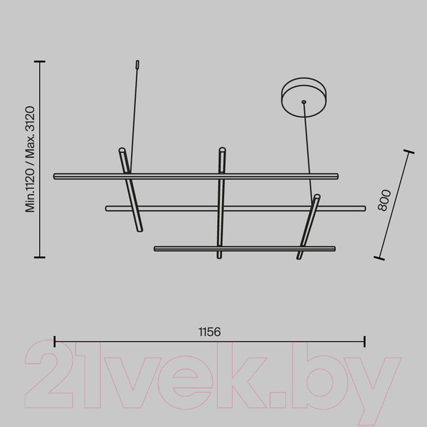 Изображение товара Люстра Maytoni Radiance MOD278PL-L86G3K