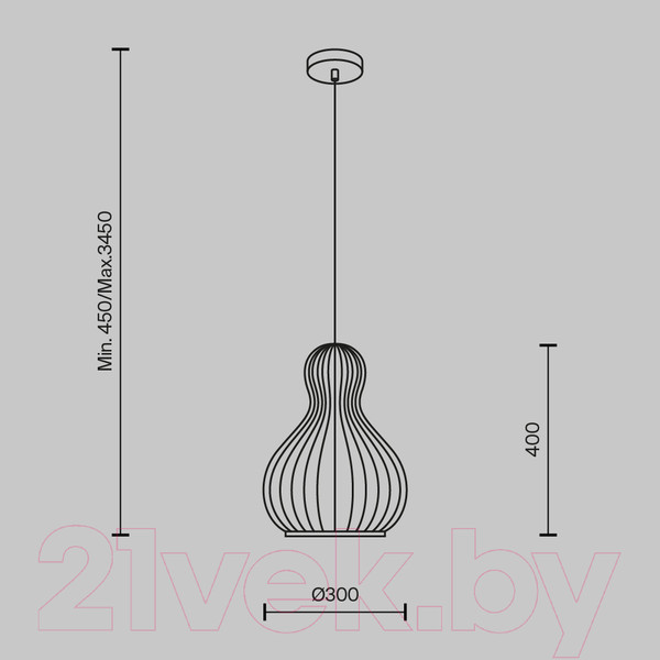 Изображение товара Потолочный светильник Maytoni Roots MOD192PL-01W1