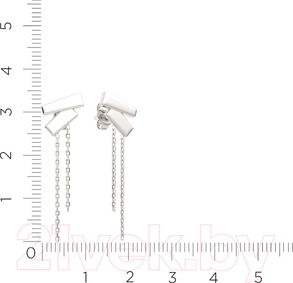 Изображение товара Серьги из серебра ZORKA 0300368