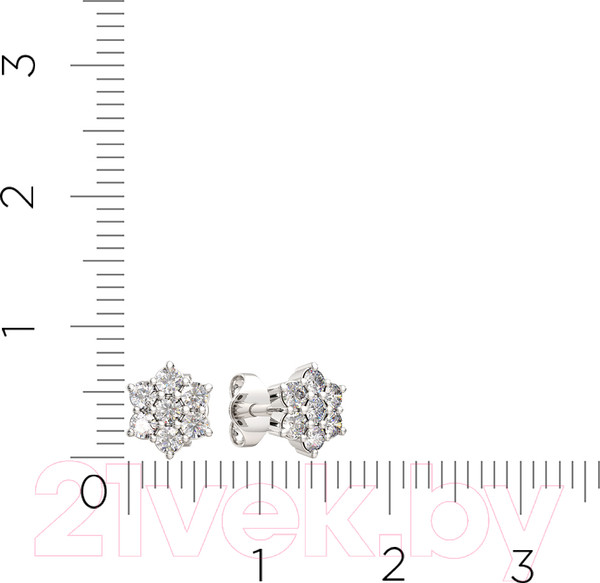 Изображение товара Серьги из серебра ZORKA 0310023 (с фианитами)