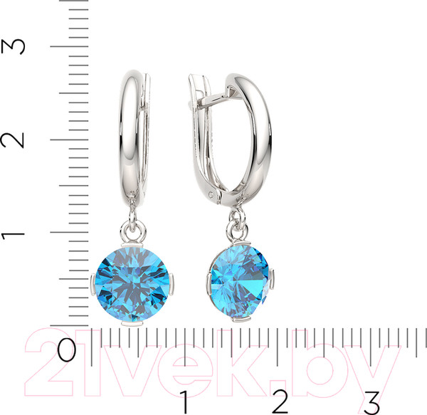 Изображение товара Серьги из серебра ZORKA 0310075 (с фианитами)