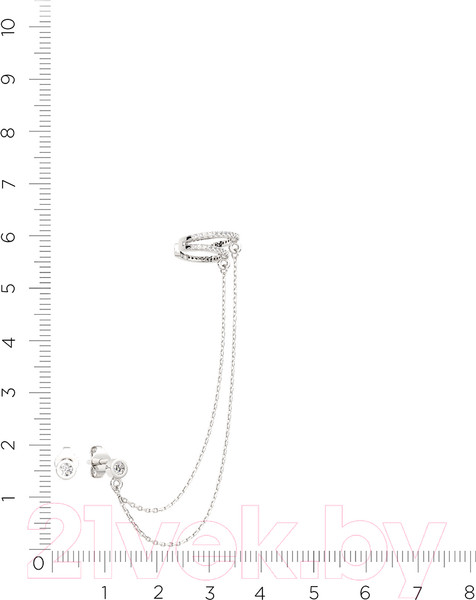 Изображение товара Серьги из серебра ZORKA 03101137 (с фианитами)