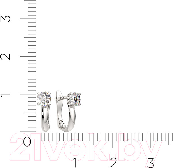 Изображение товара Серьги из серебра ZORKA 0310162 (с фианитами)