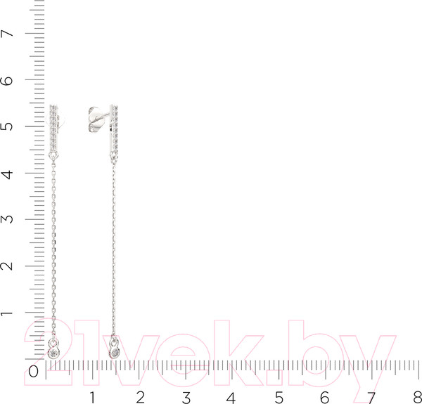 Изображение товара Серьги из серебра ZORKA 0310184 (с фианитами)