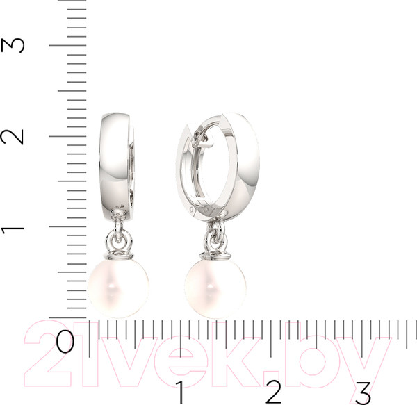 Изображение товара Серьги из серебра ZORKA 0310207 (с жемчугом)