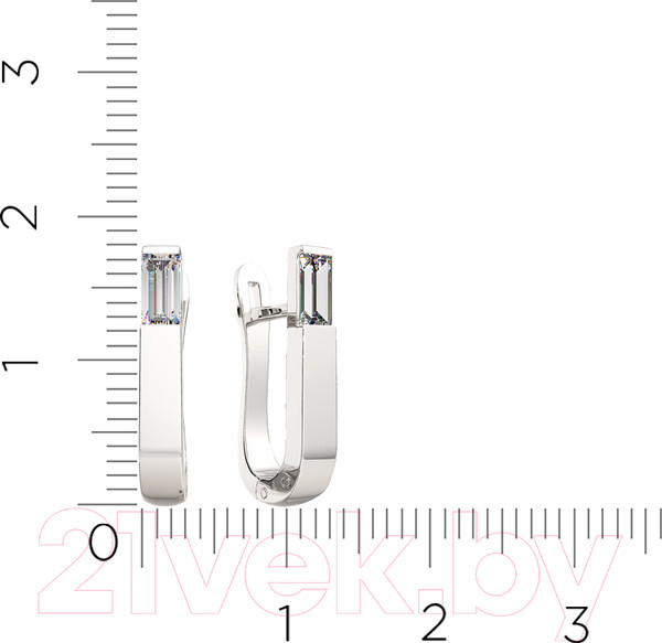 Изображение товара Серьги из серебра ZORKA 0310271 (с фианитами)