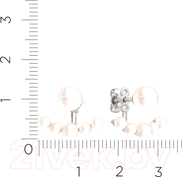 Изображение товара Серьги из серебра ZORKA 0310329 (с жемчугом)