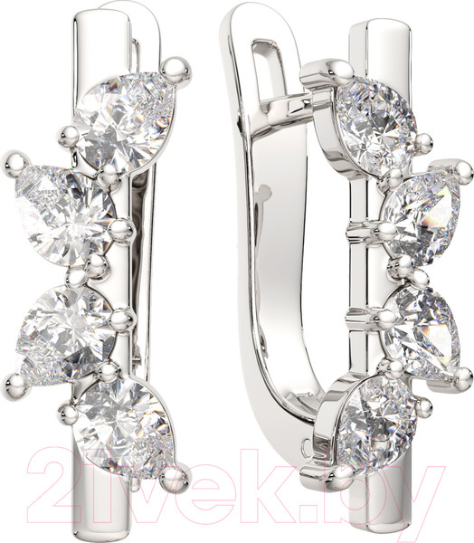 Изображение товара Серьги из серебра ZORKA 0310340 (с фианитами)