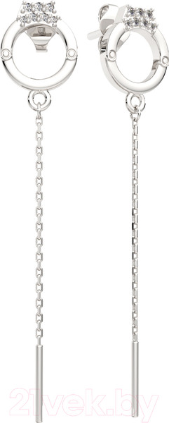 Изображение товара Серьги из серебра ZORKA 0310494 (с фианитами)