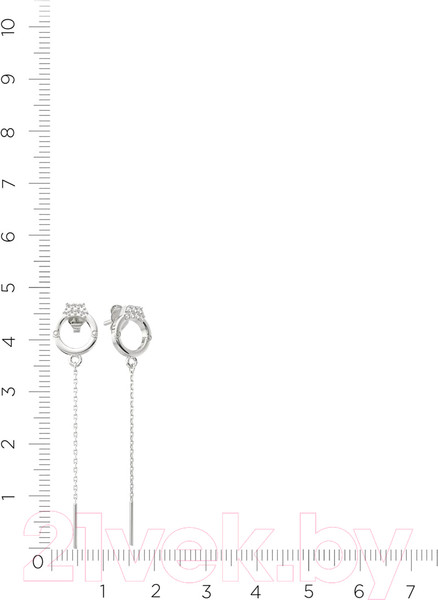 Изображение товара Серьги из серебра ZORKA 0310494 (с фианитами)