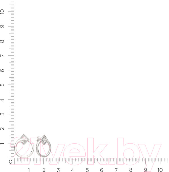 Изображение товара Серьги из серебра ZORKA 0310532 (с фианитами)