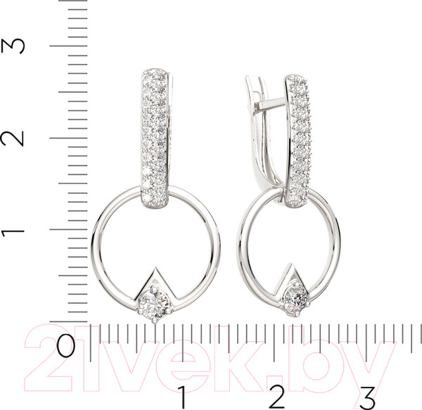 Изображение товара Серьги из серебра ZORKA 0310602 (с фианитами)